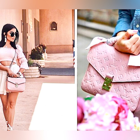 🎀Pink Louis Vuitton Pochette Metis empreinte crossbody purse monogram bag - Picture 3 of 17